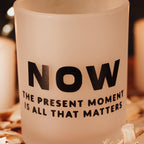 NOW YOU ZEN Candle Set – Motivational Frosted Glass Bundle