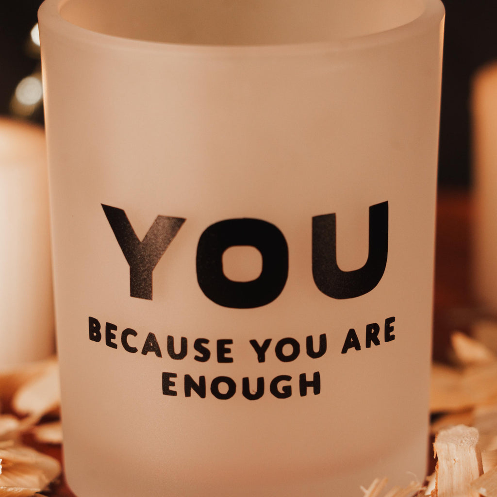 NOW YOU ZEN Candle Set – Motivational Frosted Glass Bundle