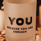 NOW YOU ZEN Candle Set – Motivational Frosted Glass Bundle
