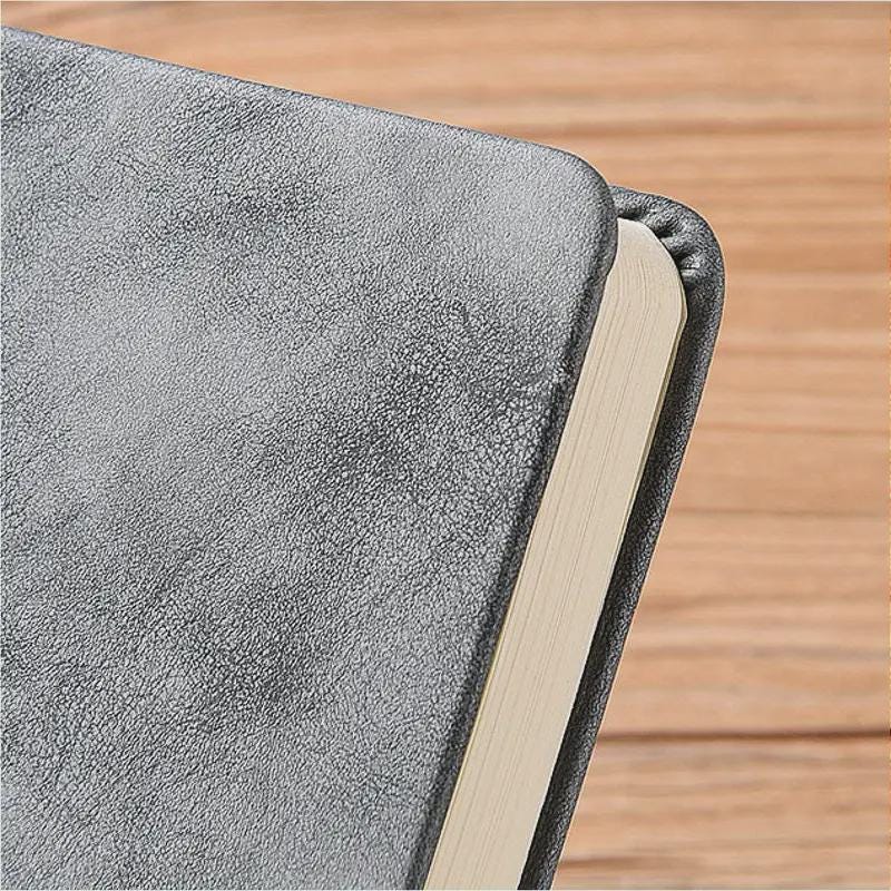 Chinese Landscape Faux Leather Notebook & Pen Set