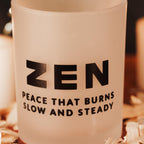 NOW YOU ZEN Candle Set – Motivational Frosted Glass Bundle